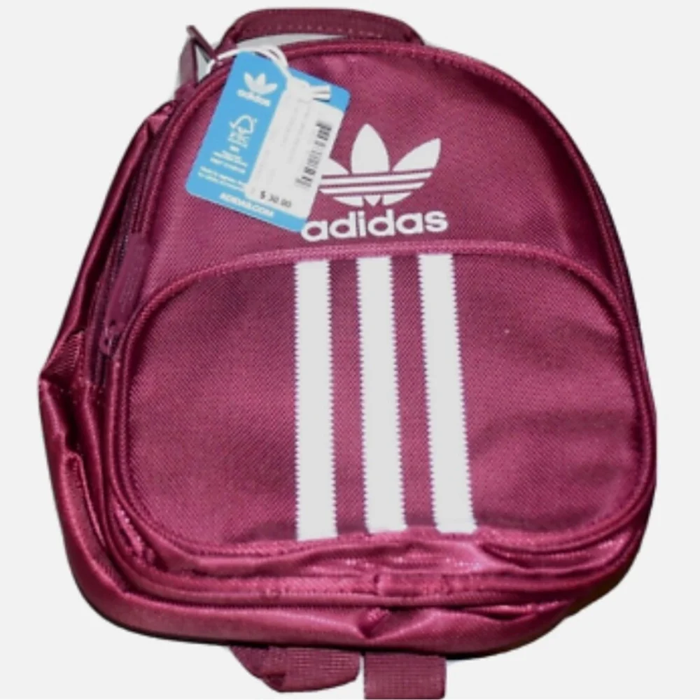 US Seller-CA- Adidas originals mini bag pack for women burgundy ex6726 summer